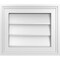 Ekena Millwork Vertical Surface Mount PVC Gable Vnt: Non-Functional, w/2"W x 1-1/2"H, Brickmould Frame, 14"W x 12"H GVPVE14X1202SN - alternate 1